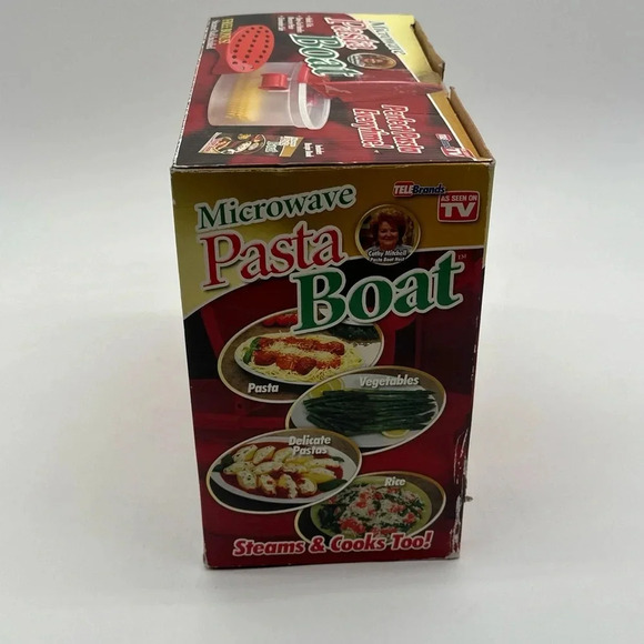 Microwave PASTA BOAT by Telebrands As Seen On TV Perfect Pasta New - Picture 2 of 4
